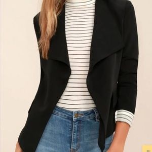 Lulus size small drape front blazer